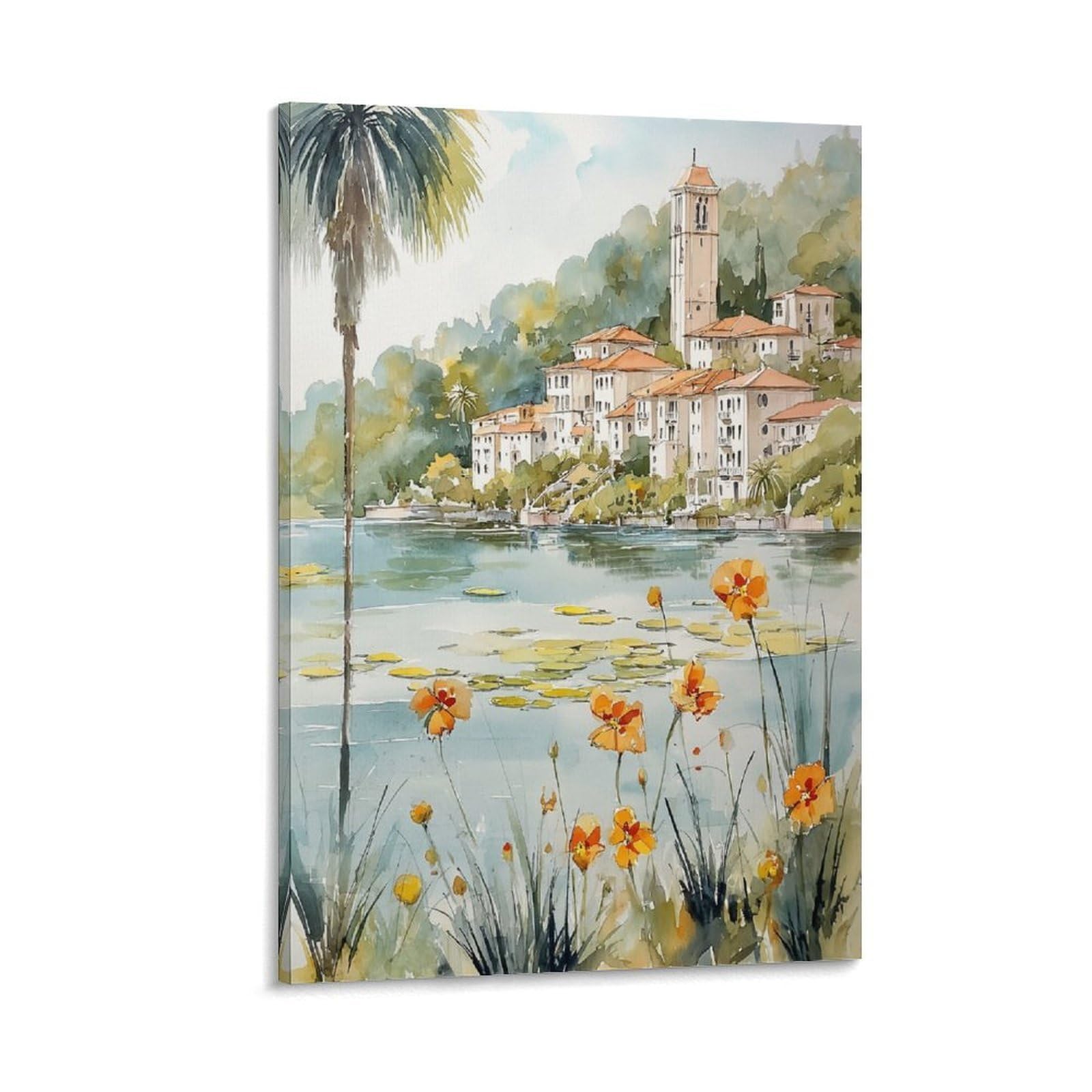 Orlando 20x30inch(50x75cm) Vintage Travel Poster Watercolor Canvas Art