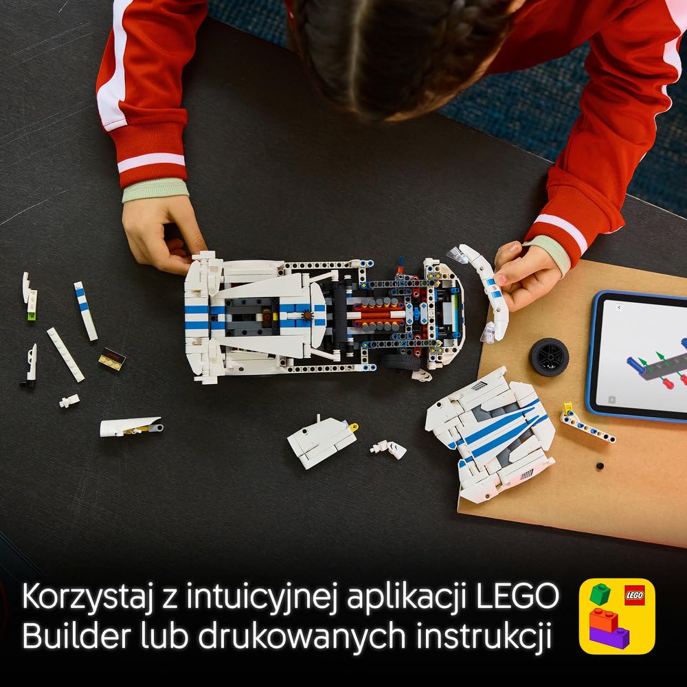 LEGO Technic Samochód sportowy Dodge Viper GTS-R 42234 | Model samochodu, klocki konstrukcyjne Technic, prezent dla fana motoryzacji, zabawka dla 10-latka, 805 elementów