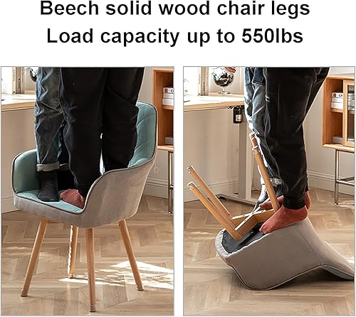 Miniatura 8 de Office Chair Gaming Chair Computer Chair Upholstered Dining Room Chairs,Modern Kitchen Chairs Accent Chairs Velvet Tufted Waiting Room Chairs with