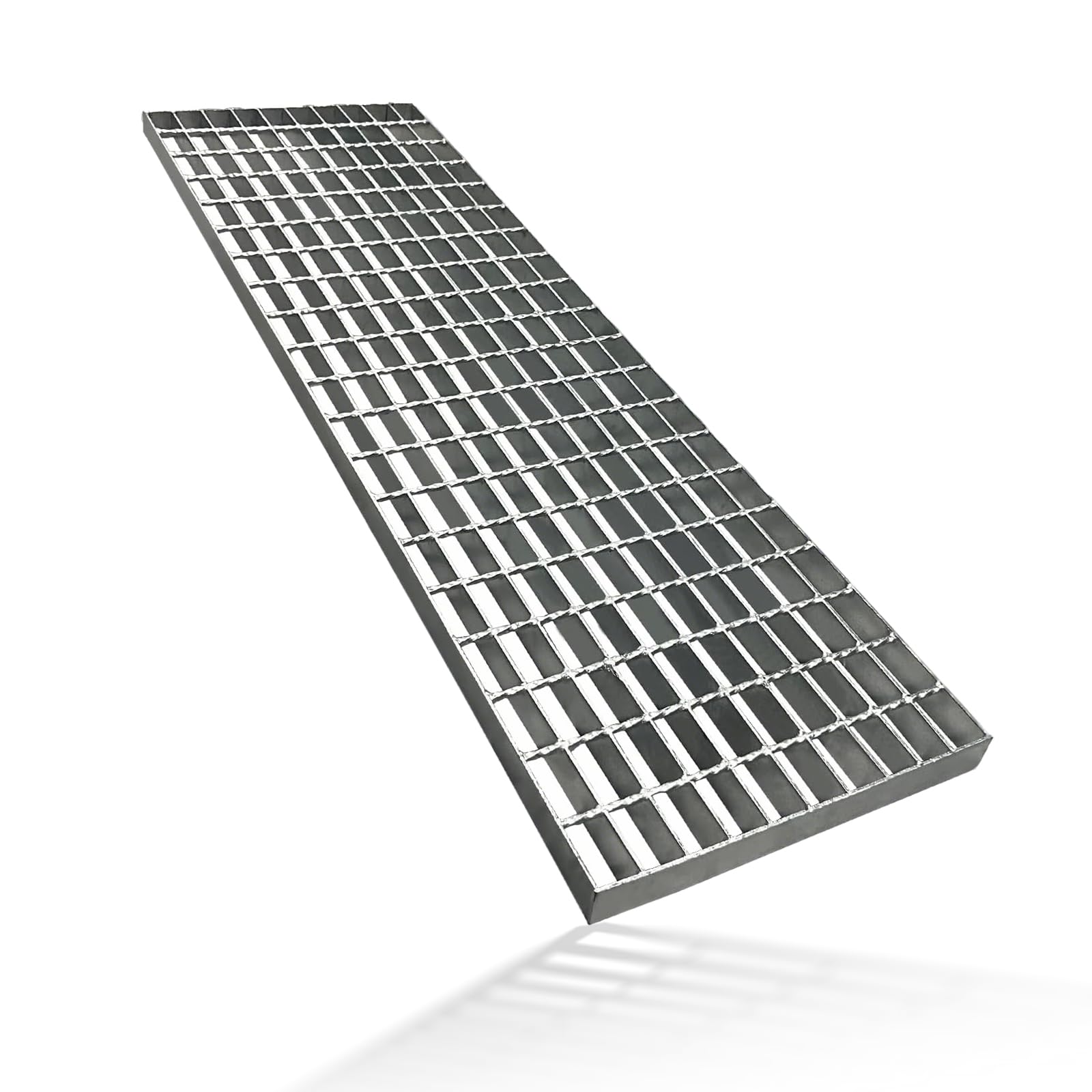 Nordswal 100x30x3cm Galvanized Steel Drain Grate,B125 Heavy Duty Outdoor Drain Cover, Metal Channel Grate,Drainage Grate for Garage,Sewer,Dowmspout,Driveway,Factory,Yard,Concrete(39.37x11.81x1.18)