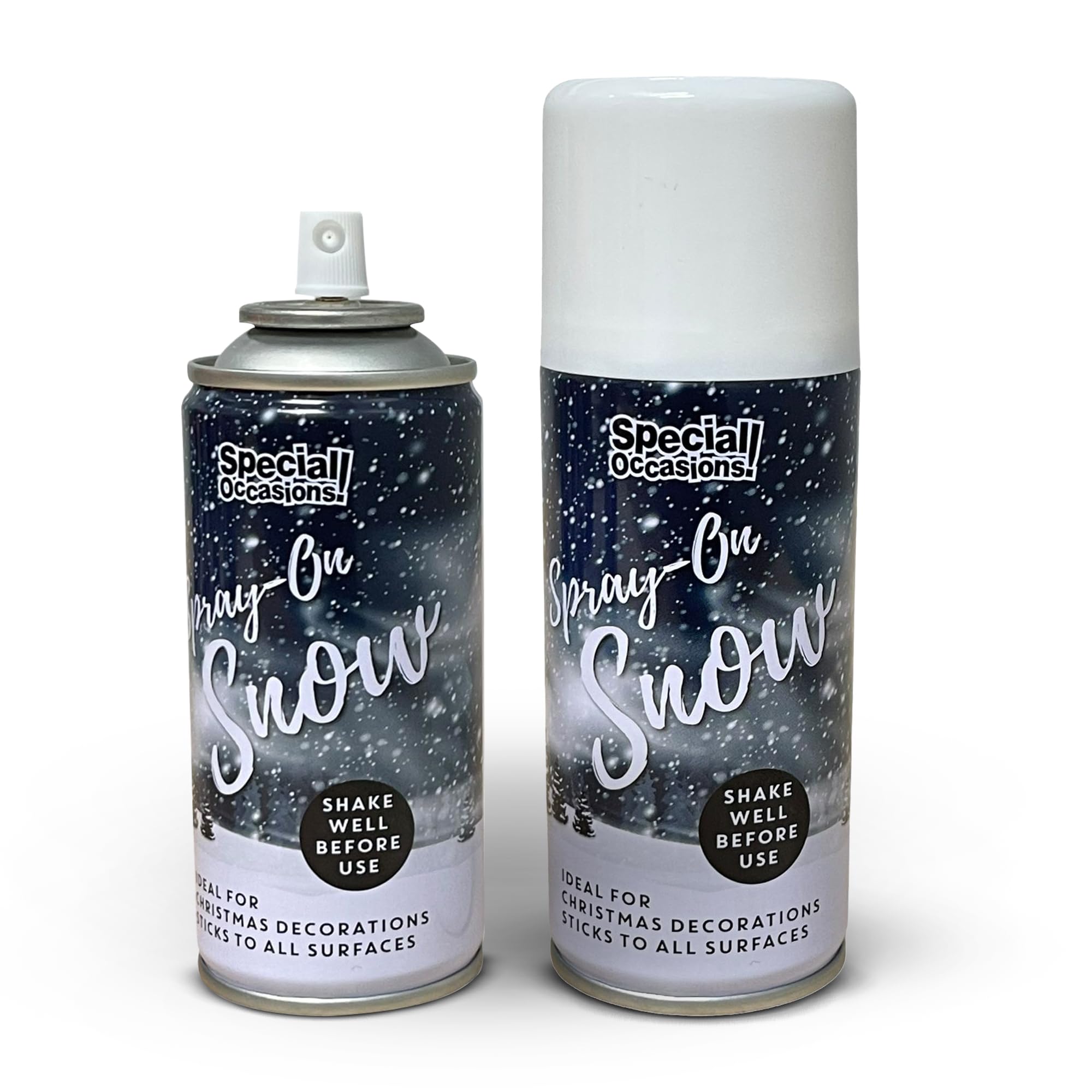 PNJB Artificial Snow Spray, Spray for Christmas Party, Ideal For Decorating Christmas Tree, Real Snow Effect Tree Party, Odorless Window Spray Snow, Easy To Clean,200 ml (PACK OF 2)