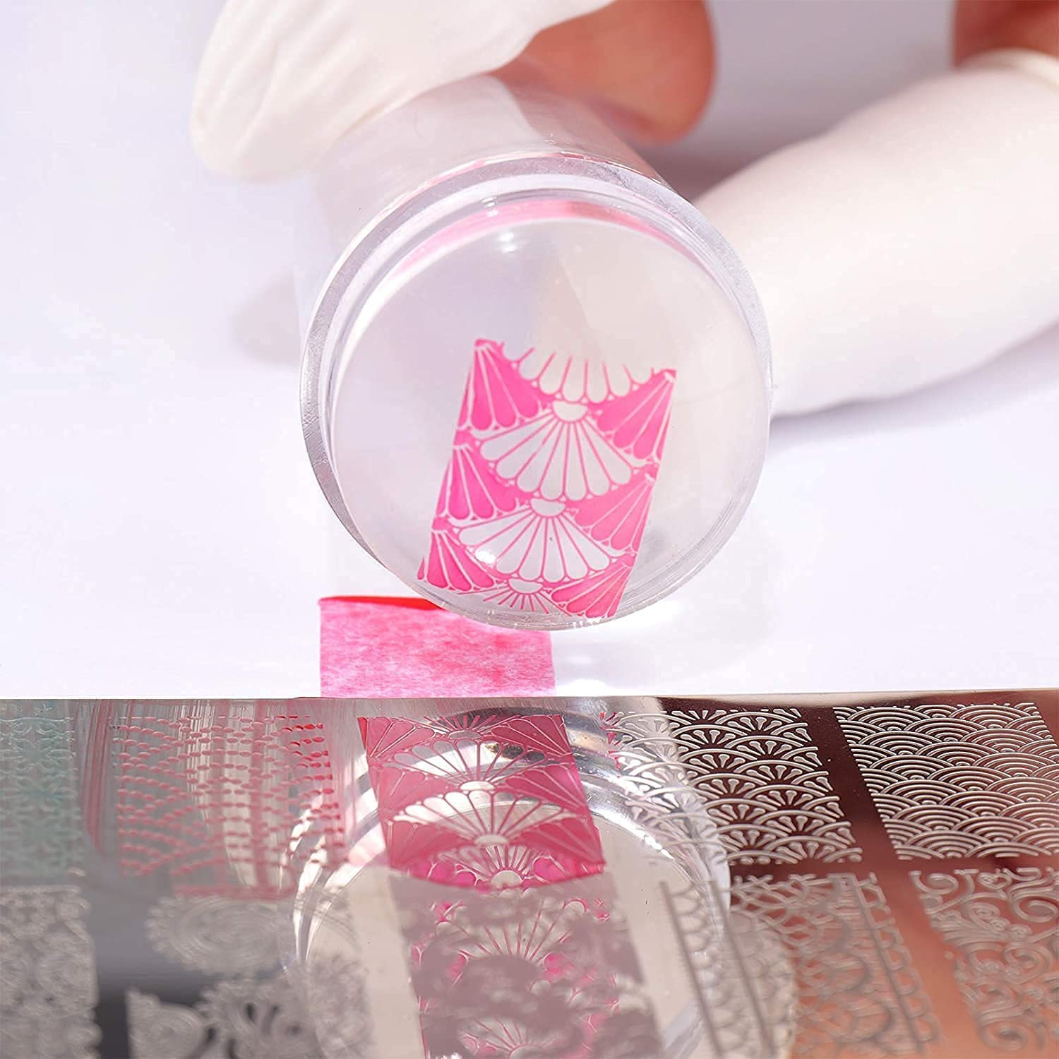 Miss Hot Transparent Nail Art Stamping Stamper Scraper Image Plate Manicure Print-image-48