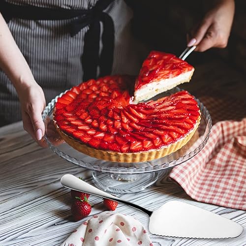 Miniatura 3 de 1 elevador de pizza con 2 servidores de postres de acero inoxidable, espátula, servidor de tartas, herramientas para servir pasteles de boda, palas