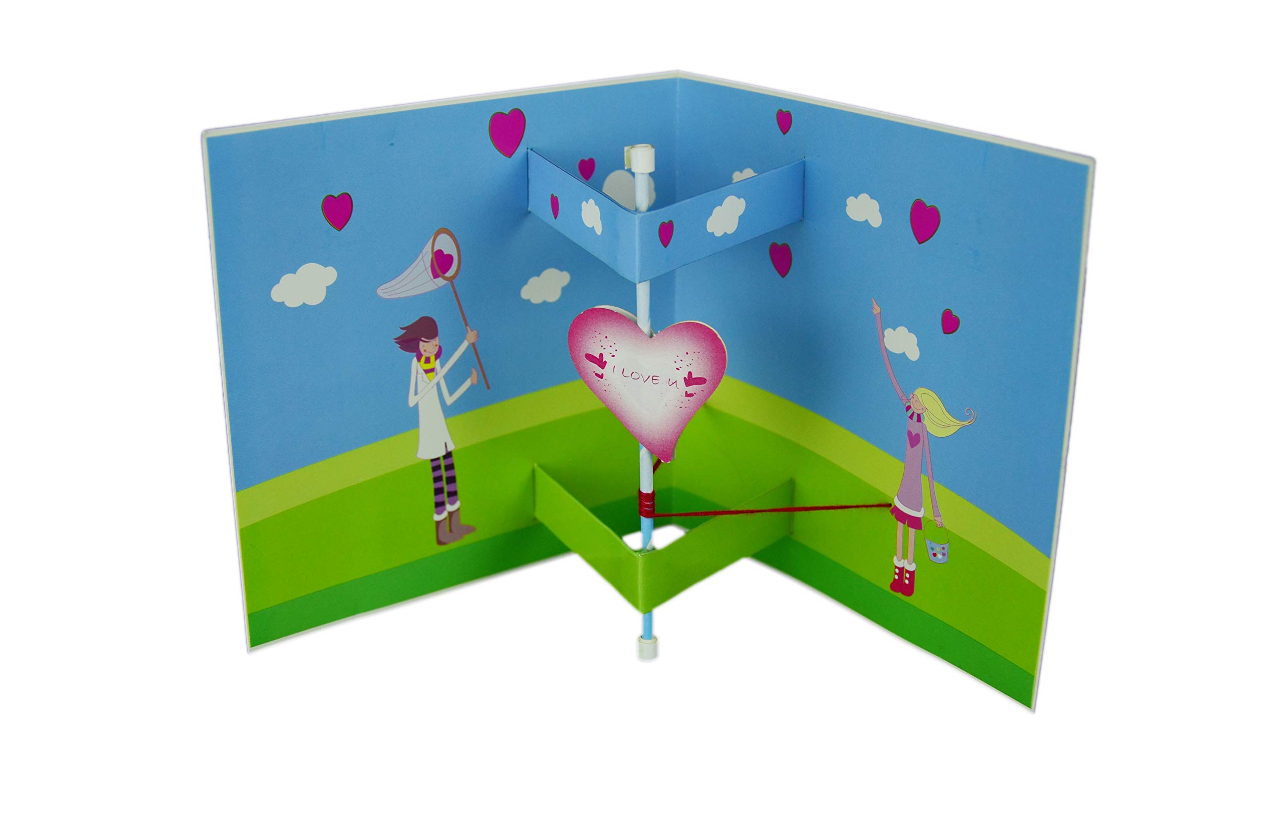 Love Greeting Cards Handmade with Envelope for Anniversary, Valentine’s Day，Wedding，Birthday to Wife,Husband,Boyfriend,Girlfriend or Just Because for Her,Him,Men(Blue)