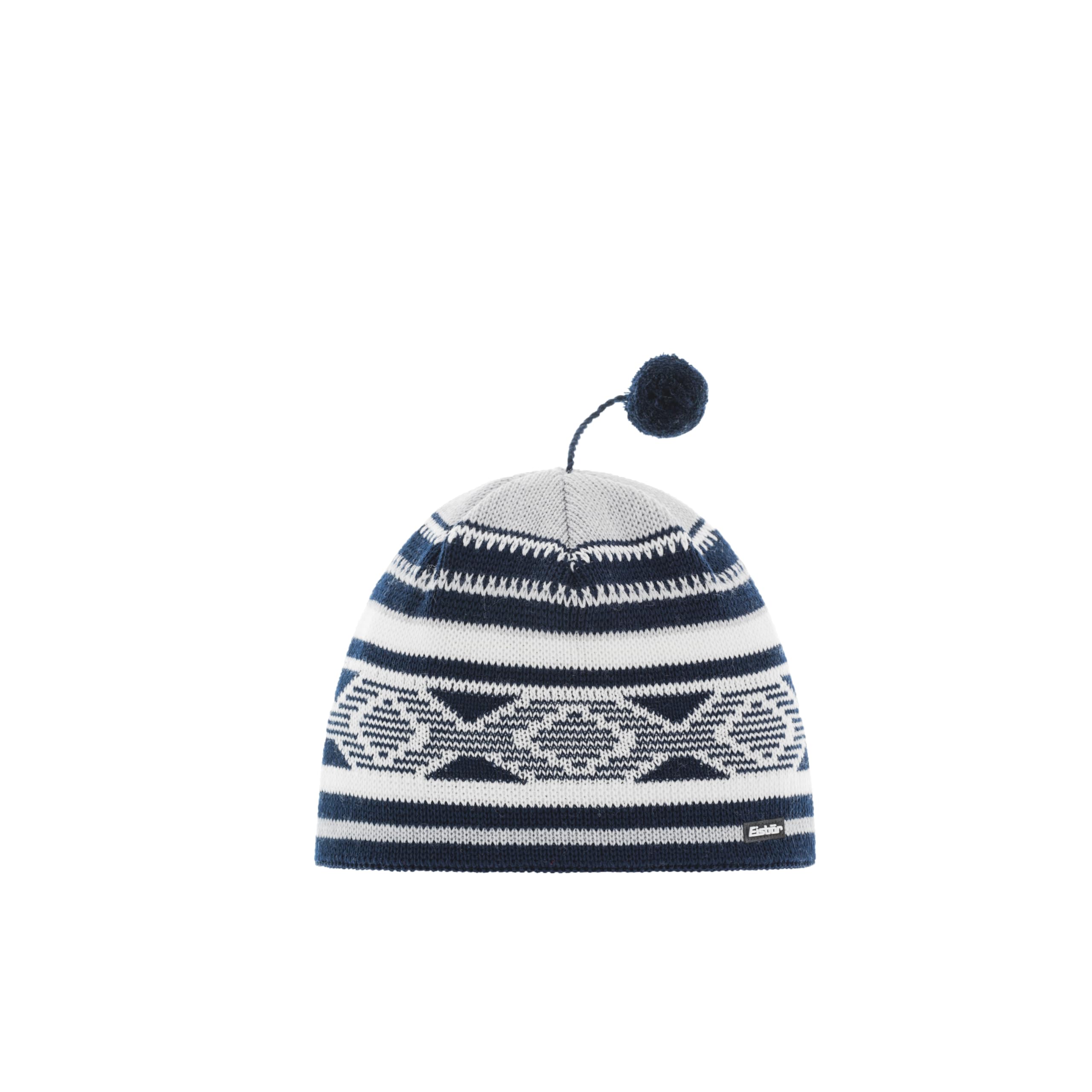 Eisbär Gitti Bommelmütze Strickmütze Wintermütze Skimütze Beanie Damen/Herren - Made in Austria mit Futter, Futter Winter Herbst-Winter
