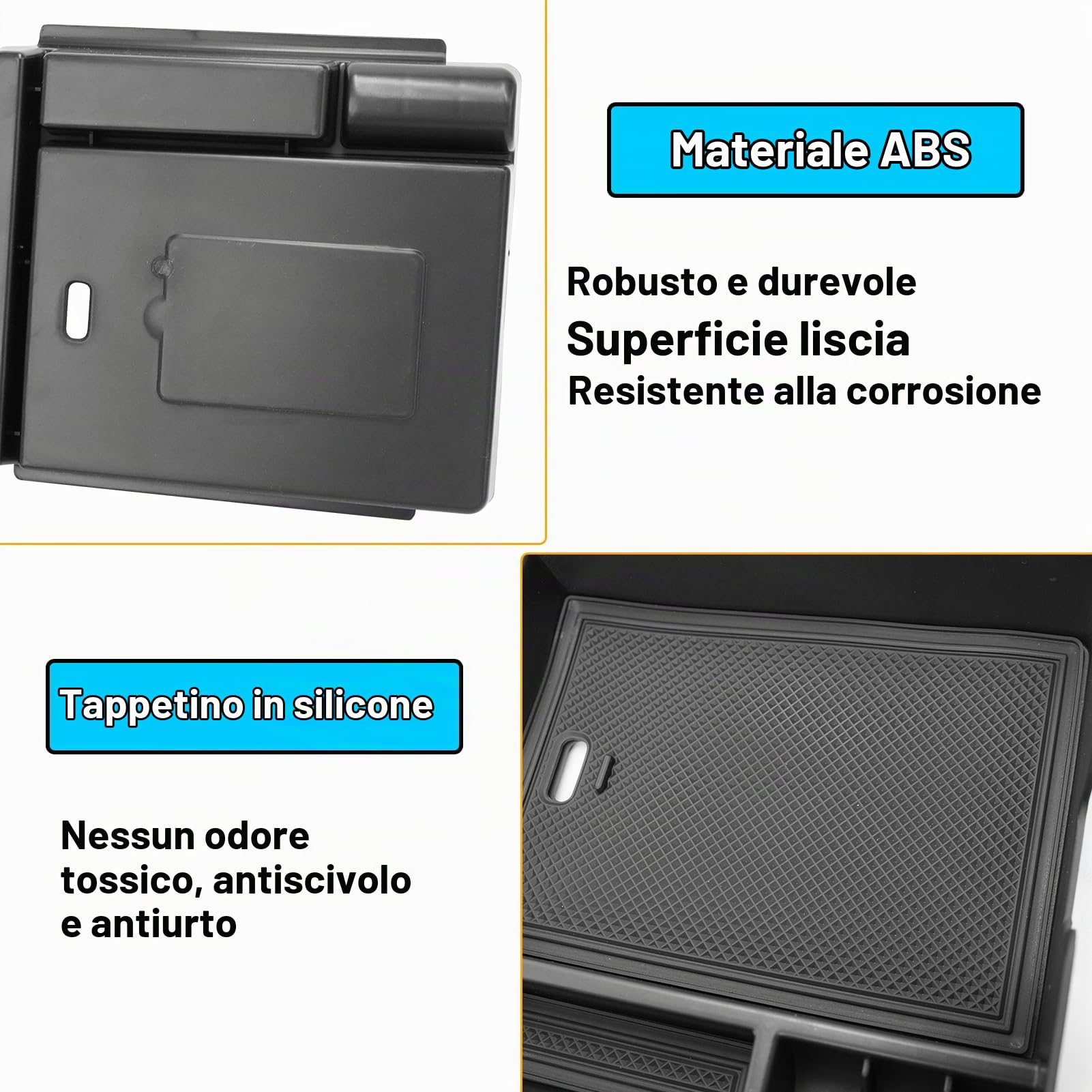 TTCR-II Compatibile con Console Centrale Scatola Portaoggetti BMW X3 G45 | Braccioli Scatola Portaoggetti X3 G45 2025 2026 Plug-in Hybrid XDrive Console Bracciolo Organizzatore Accessori Interni BMW