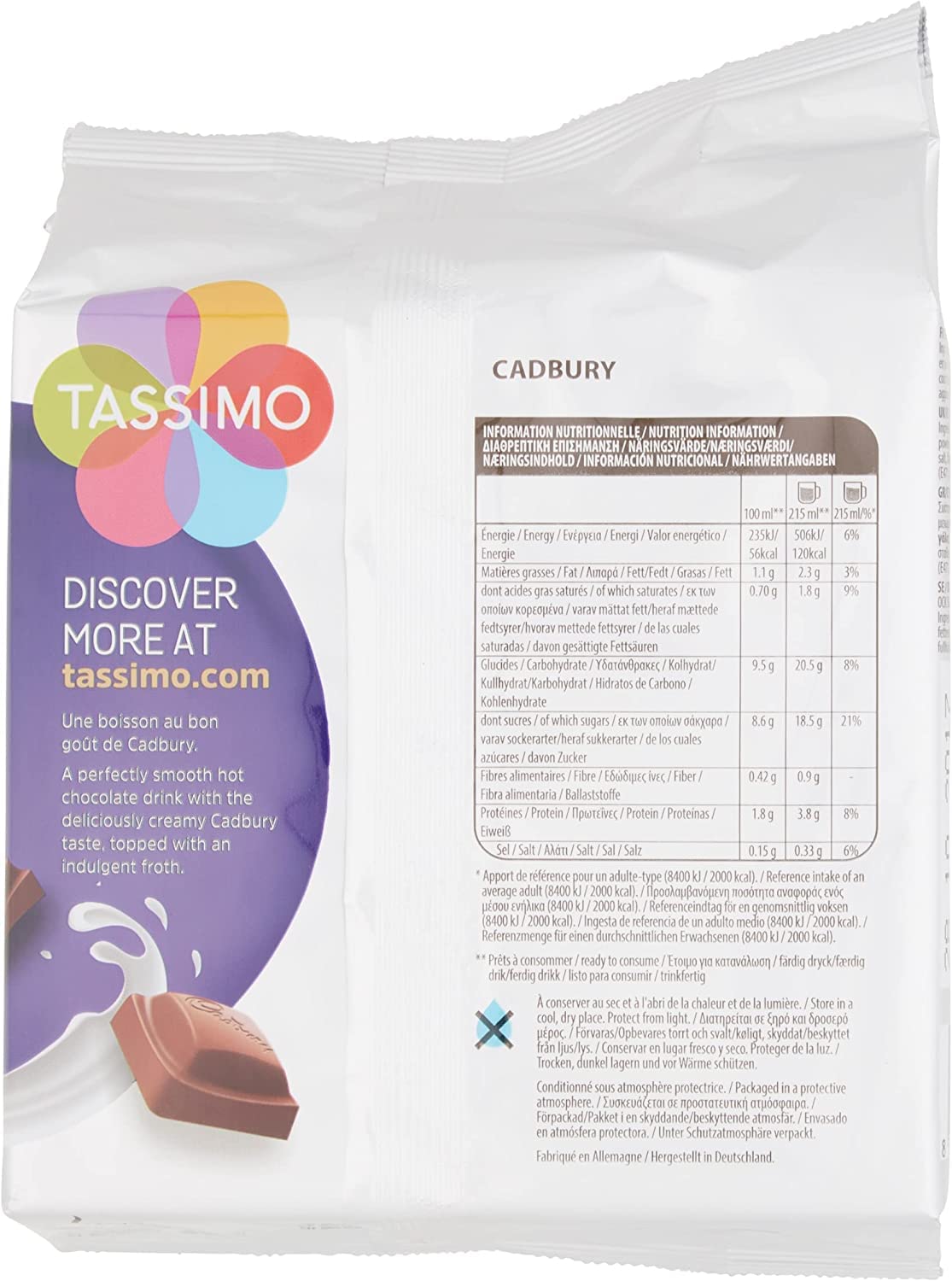 Tassimo Cadbury gorąca czekolada ref 131270 opakowanie 5 150625