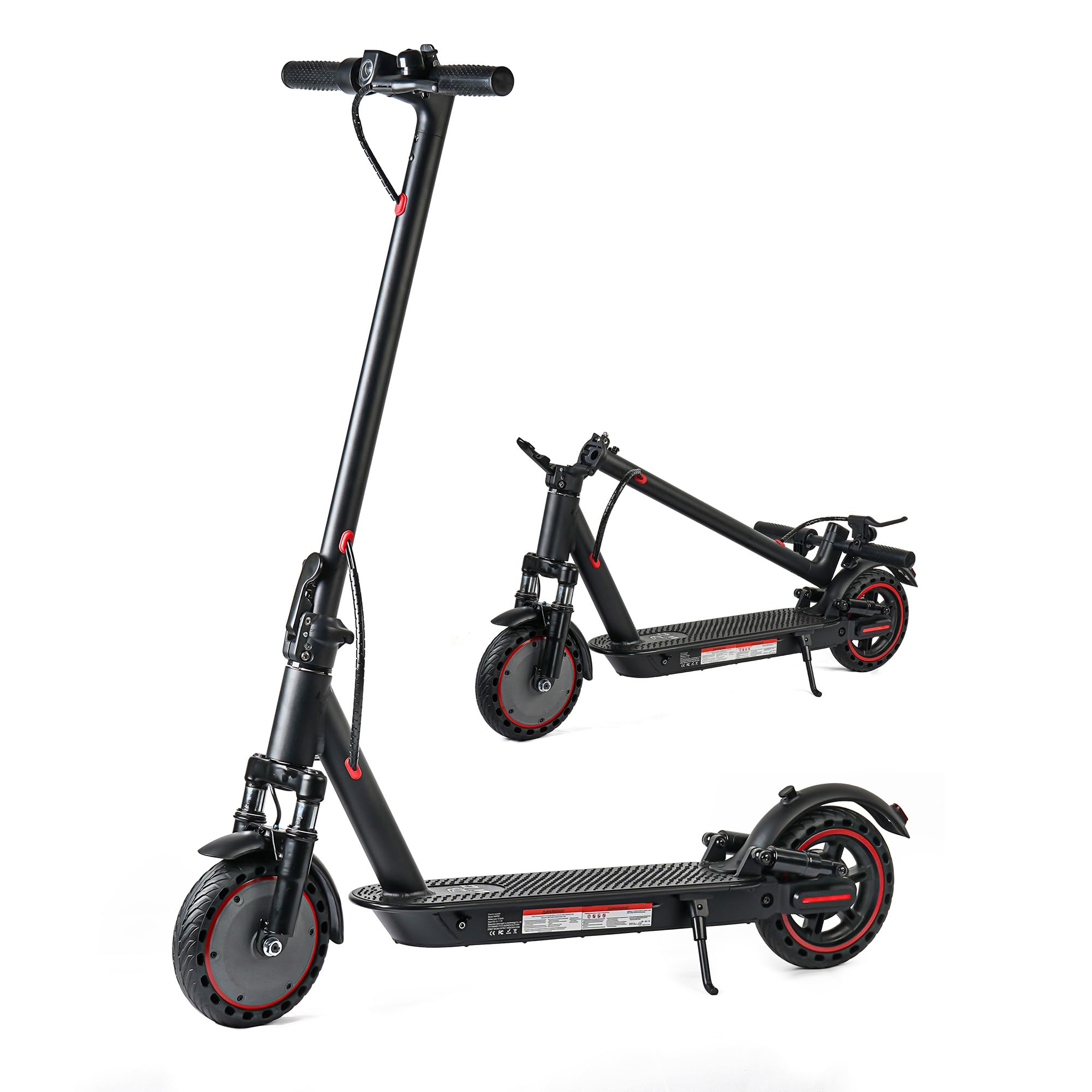Folding Electric Scooter for Adults, Front and Rear Cushioning, Autonomy 25-35 km, App Connection