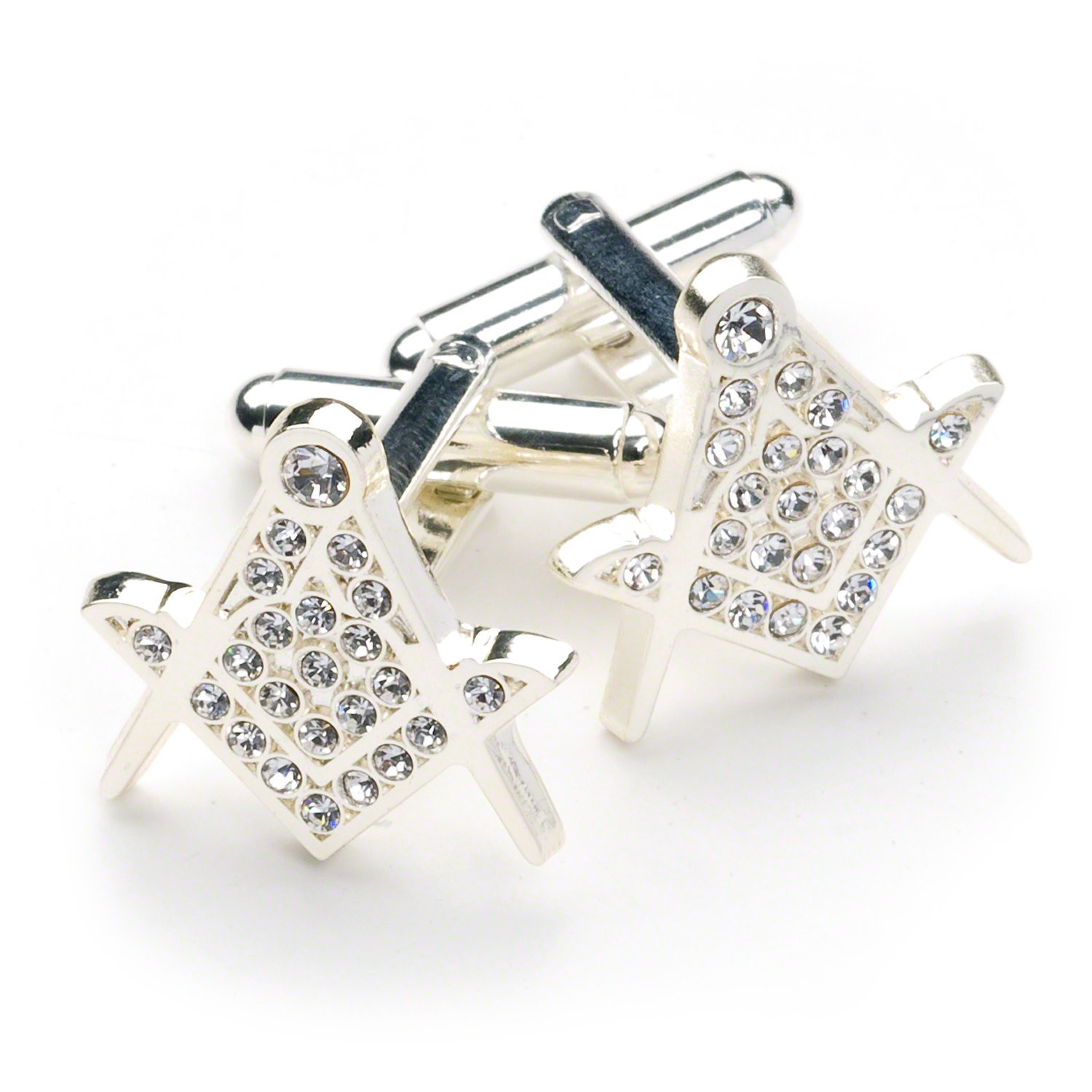 Cuff-Daddy – Gemelli di cristallo bianco, Cufflink Box