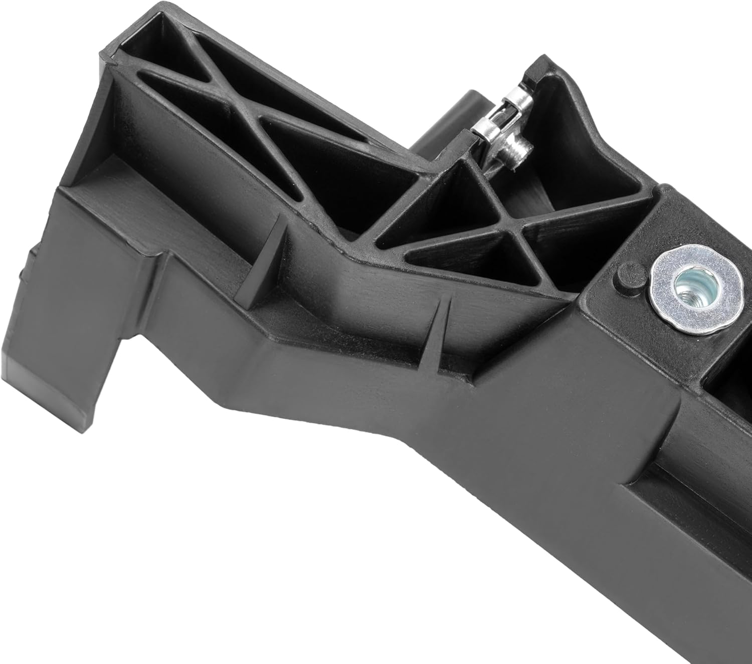 KUAFU Left & Right Radiator Headlight Core Support Bracket Compatible with 2014-2024 Infiniti Q50 2017-2022 Infiniti Q60 Replacement for IN1244100 IN1245100 625854GA0A 625844GA0A Black