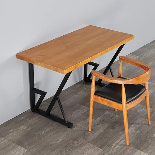 Vista 9 de SSS Furniture Juego de 2 patas de metal para mesa, hierro cuadrado resistente para escritorio, comedor, oficina, patas de banco de acero, muebles