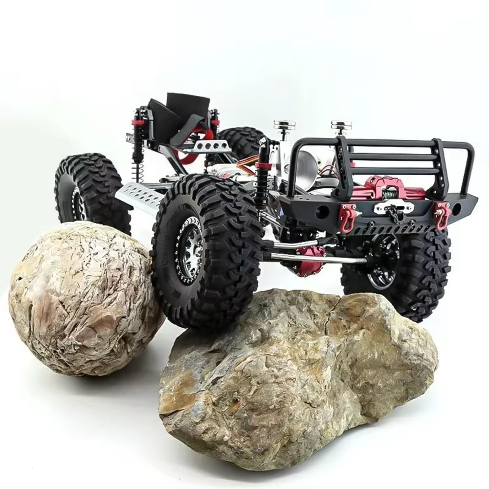 Pezzi Modelli RC Per Traxxas Trx4 Per Axial Per SCX10 90047 D90 D110 TF2 RR10 Per Wraith 1:10 4 Pezzi 130mm 2.2" Gomme Gomma Pneumatici RC Per Rock Parti Aggiornamento(2 pcs)