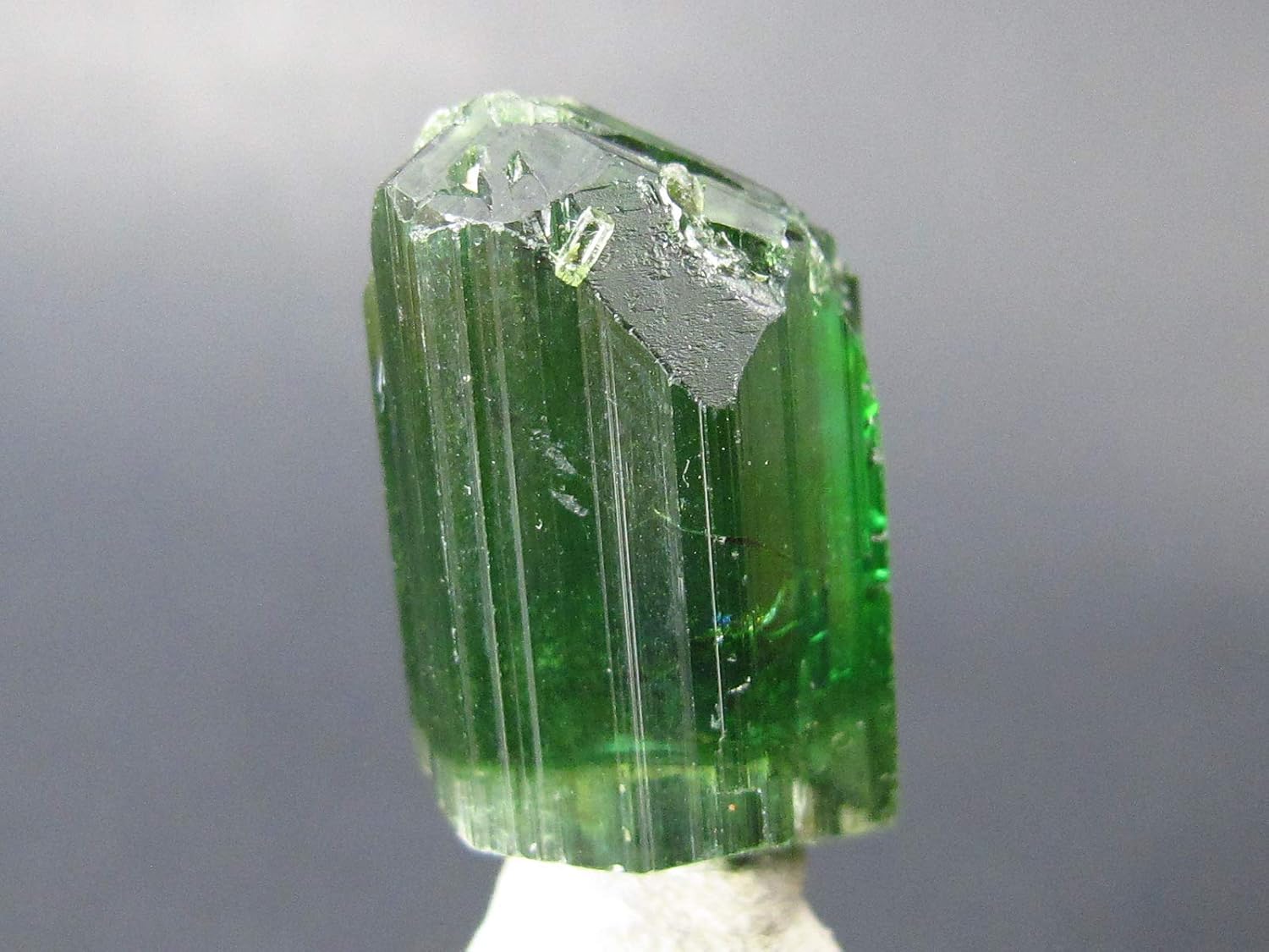 The Russian Stone Green Tourmaline Crystal from Brazil - 0.8"