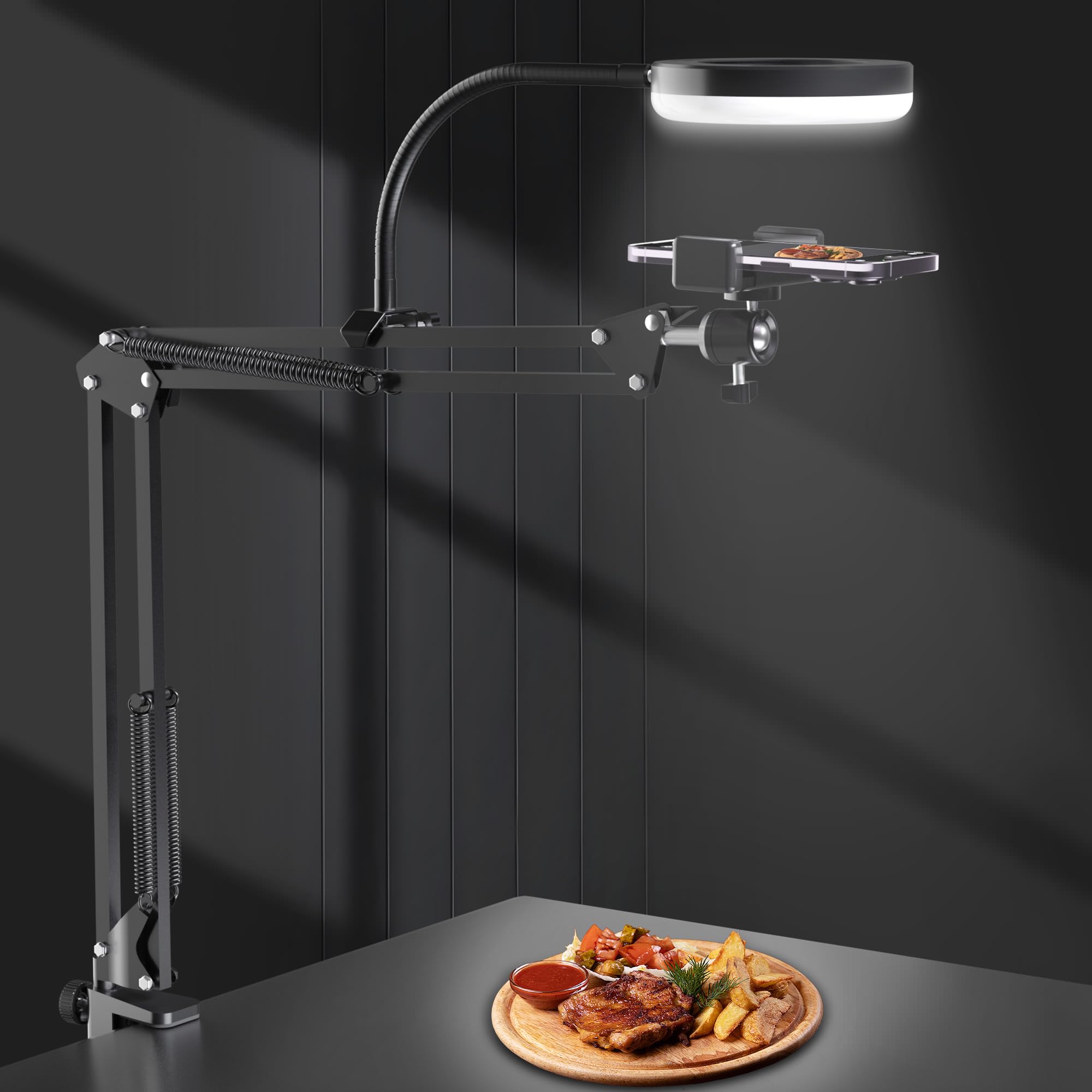 Phone Tripod Overhead Phone Mount,Overhead Camera Mount Stand