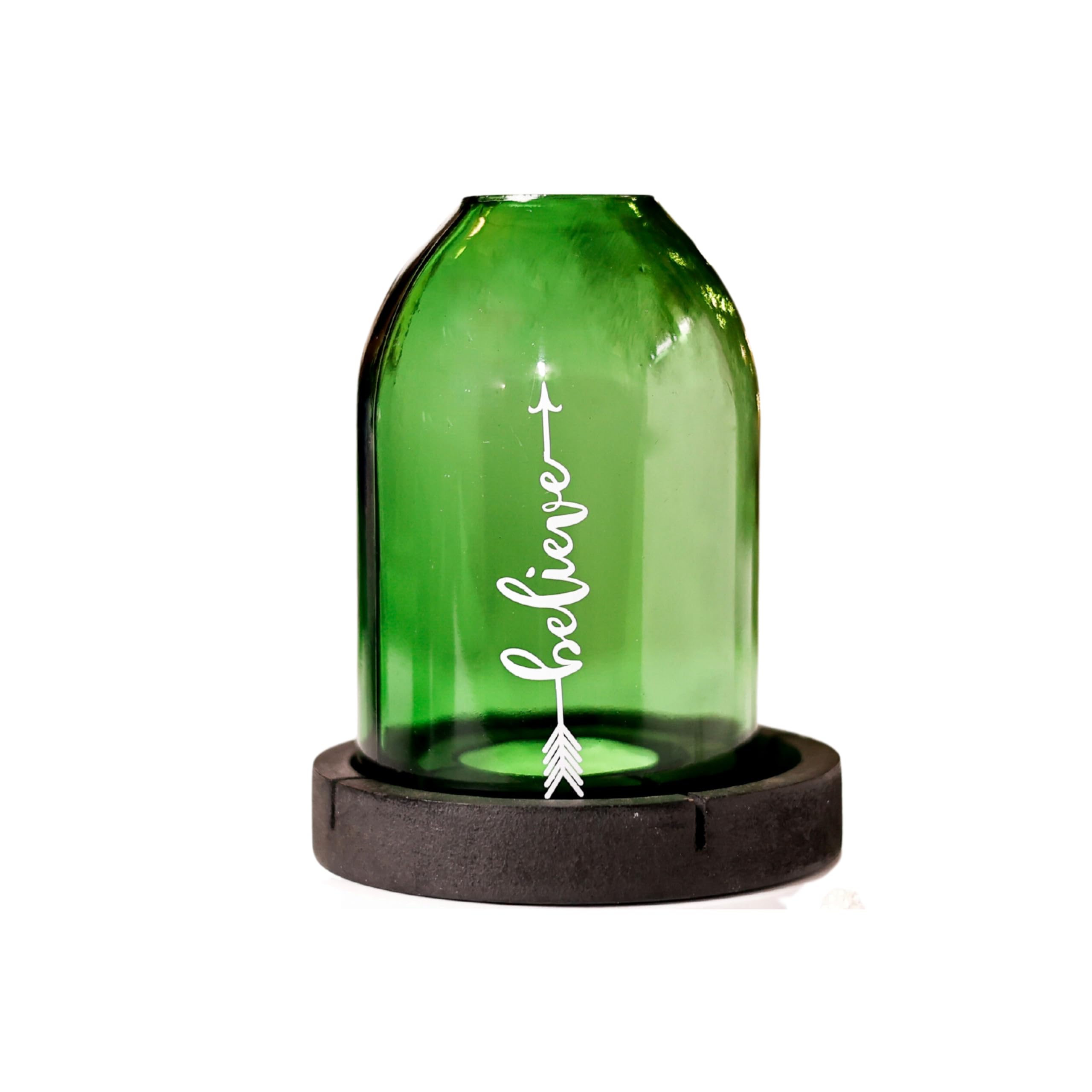 Glass Believe Tea Light Holder-image-16