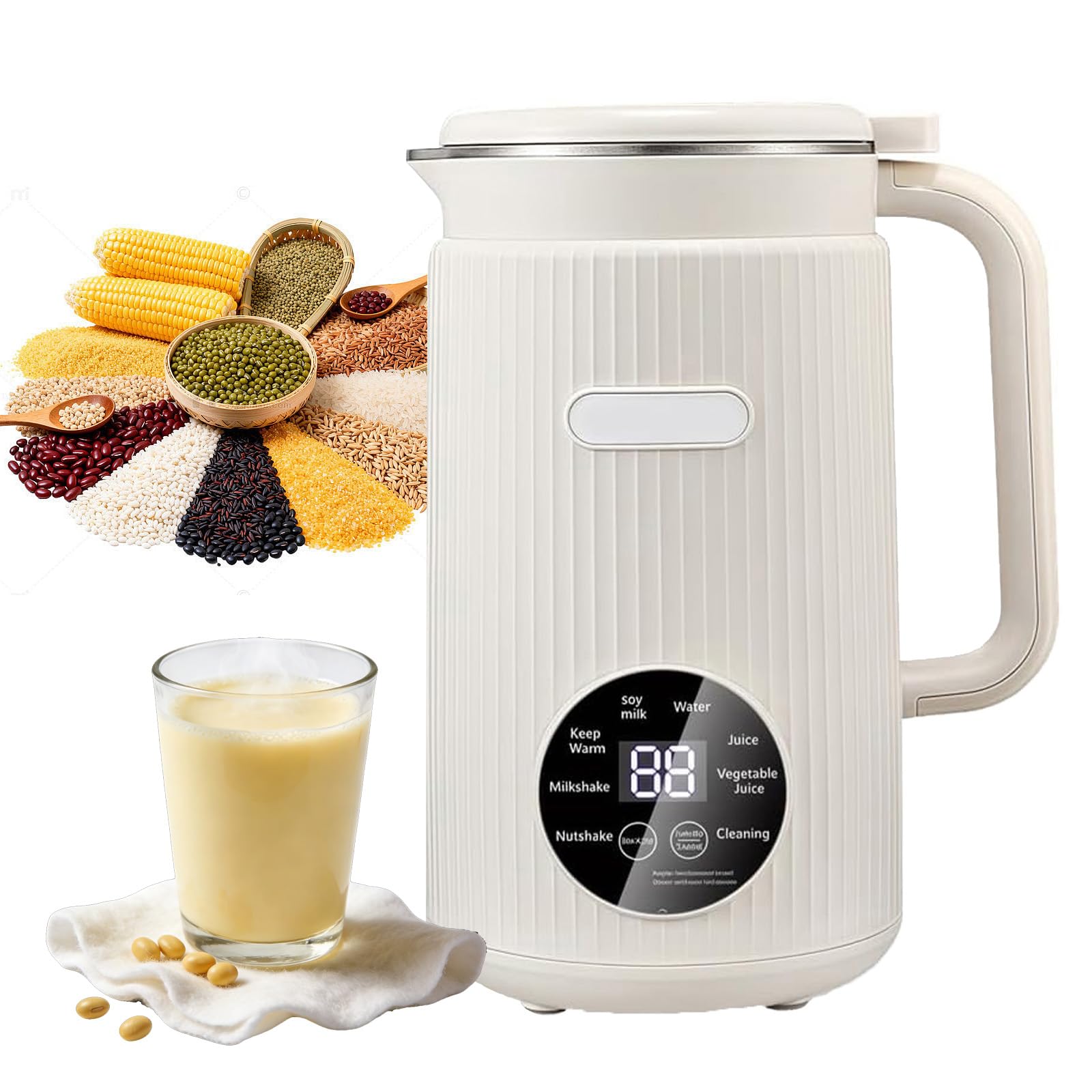 Machine à lait d'avoine avec nettoyage automatique et écran tactile