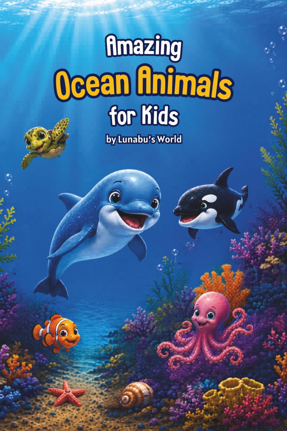Amazing Ocean Animals for Kids: Fun Facts, Colorful Illustrations, and Fascinating Sea Creatures for Curious Kids Ages 4–8 (Lunabu's Animal World)