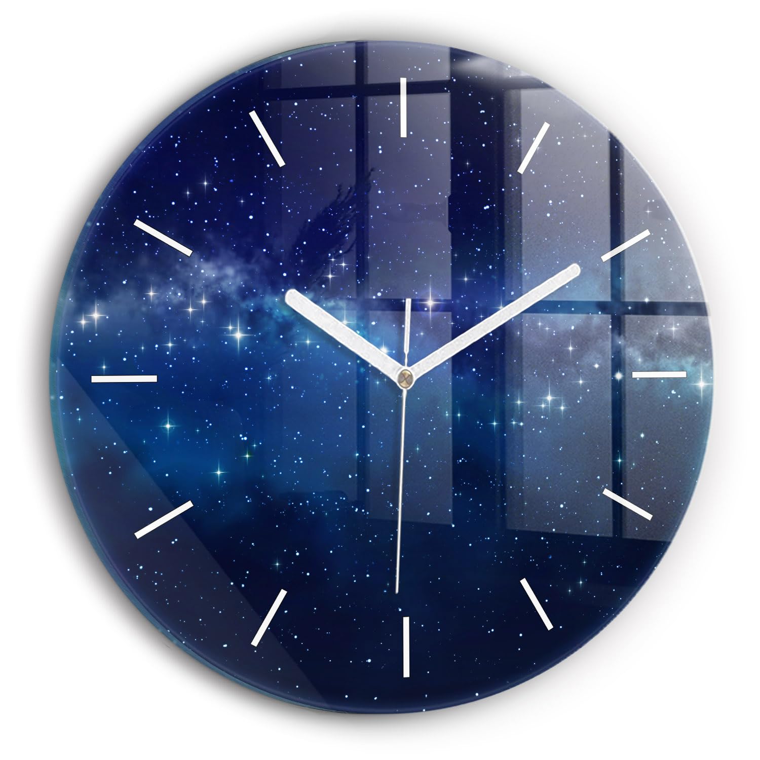 Horloge en verre de qualité supérieure Wallfluent style élégant et moderne