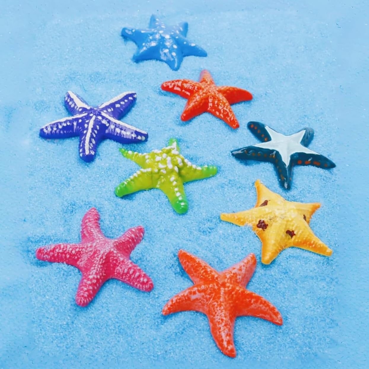 8 Estrellas De Mar De Goma Para Juegos De Agua – Decoración De Acuario, Piscina Y Fiestas De Playa, Juguetes De Buceo Para Niños