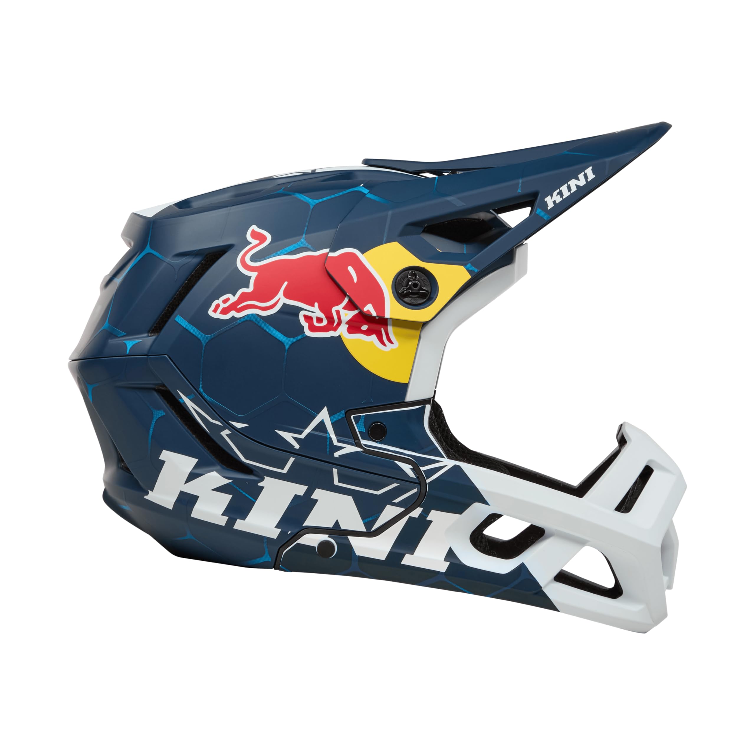 EC Kini Red Bull 1.0 - Casque de VTT (taille L, 59/60 cm), couleur bleu et blanc