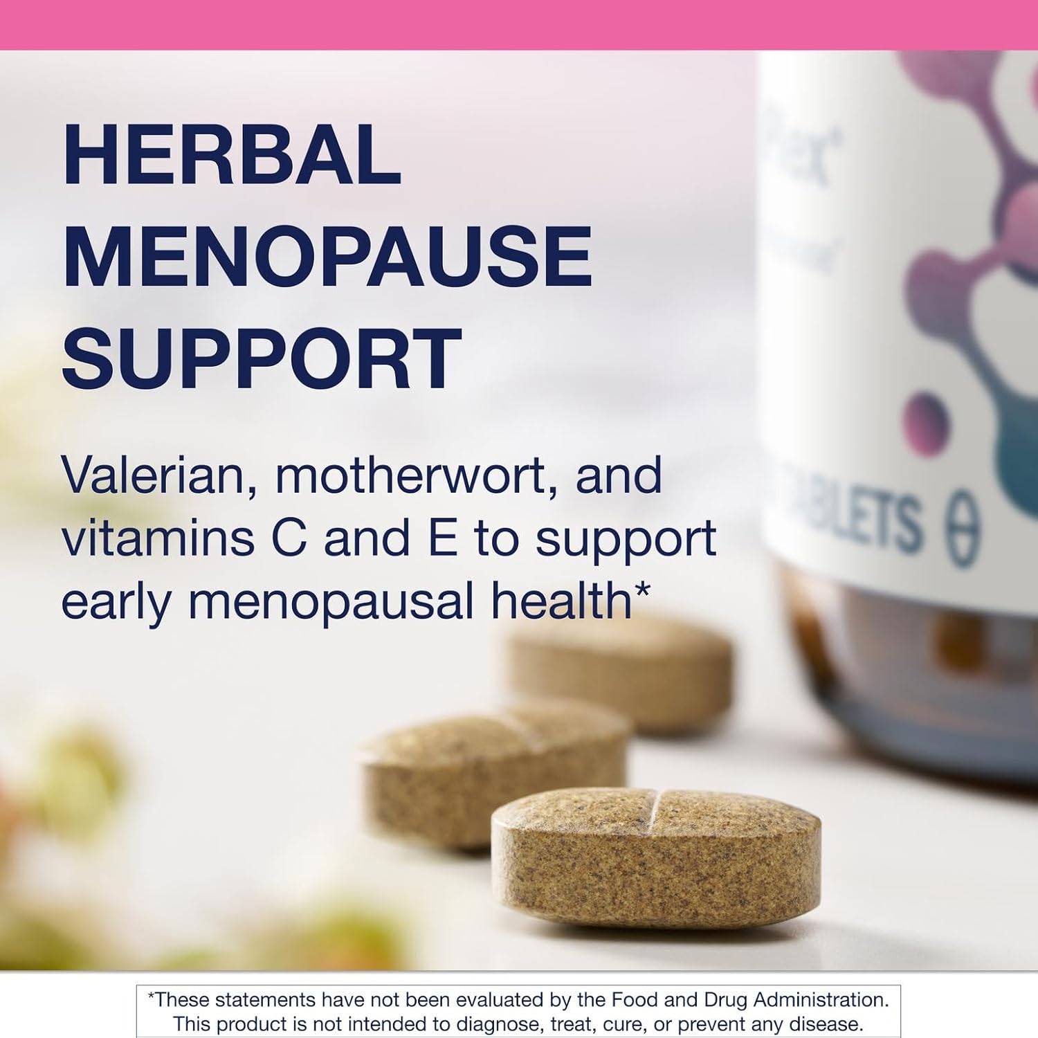 Metagenics Fem EstroPlex - Early Menopause Support Supplement* - with Dandelion Root, Valerian Root, Stinging Nettle, Chasteberry & Motherwort - Supports Hormone Balance, Energy & Mood* - 90 Tablets - Image 3