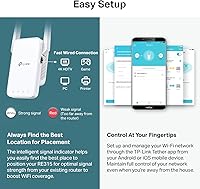 Vista 7 de TP-Link Extensor WiFi AC1200, Mejor Elección de Presupuesto 2023 de Engadget, Amplificador de Señal de 1.2Gbps para el Hogar, Doble Banda