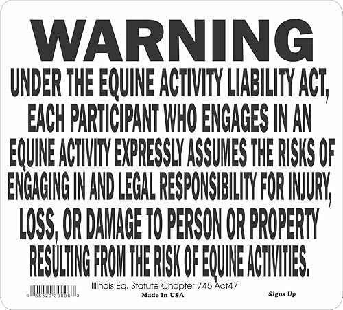 Señal de advertencia equina del estado de Illinois