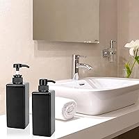 Vista 28 de 12 Pack Shampoo and Conditioner Dispenser Bottles, 8 Pack 22 Oz and 4 Pack 8 Oz Refillable Square Plastic Pump Bottles, Shower Soap Dispenser for