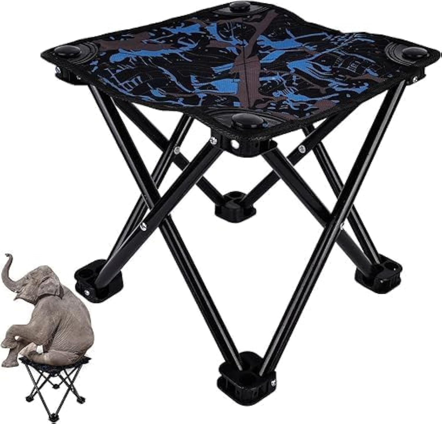Mini Portable Folding Stool Lightweight Compact Durable Easy Carry Outdoor Indoor Travel Camping Fishing Sitting-image-18