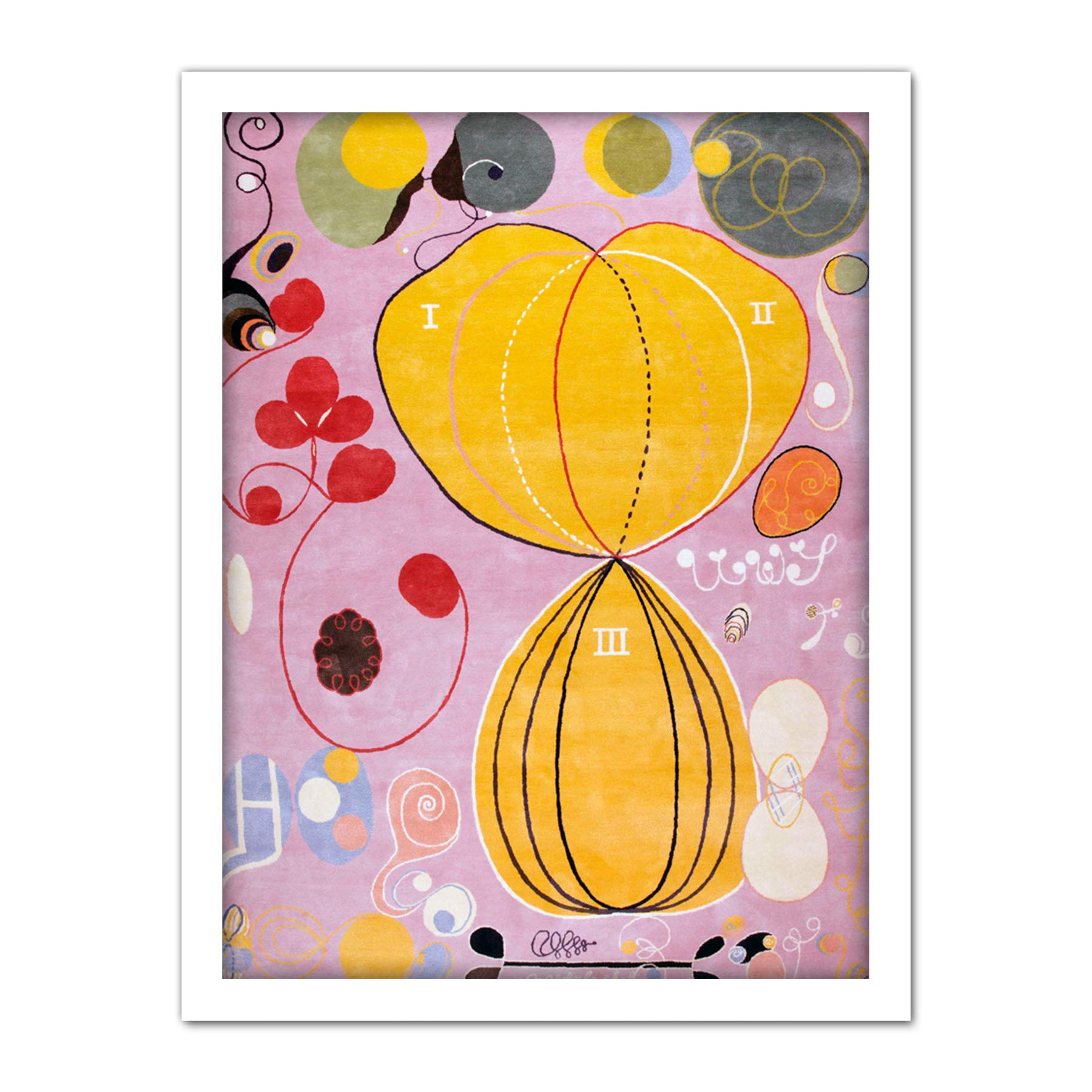 Artery8 Hilma Af Klint Group Iv No 7 Ten Largest Adulthood Artwork Framed Wall Art Print 18X24 Inch