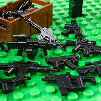 Vista 11 de Paquete de armas, juego de juguetes militares, modelo de bloques de construcción para figuras de soldado, equipo del ejército, piezas y accesorios