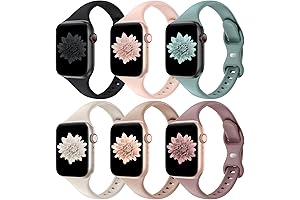 Slim Soft Silicone Bands Compatible with iWatch 38mm 40mm 41mm 42mm 44mm 45mm 49mm