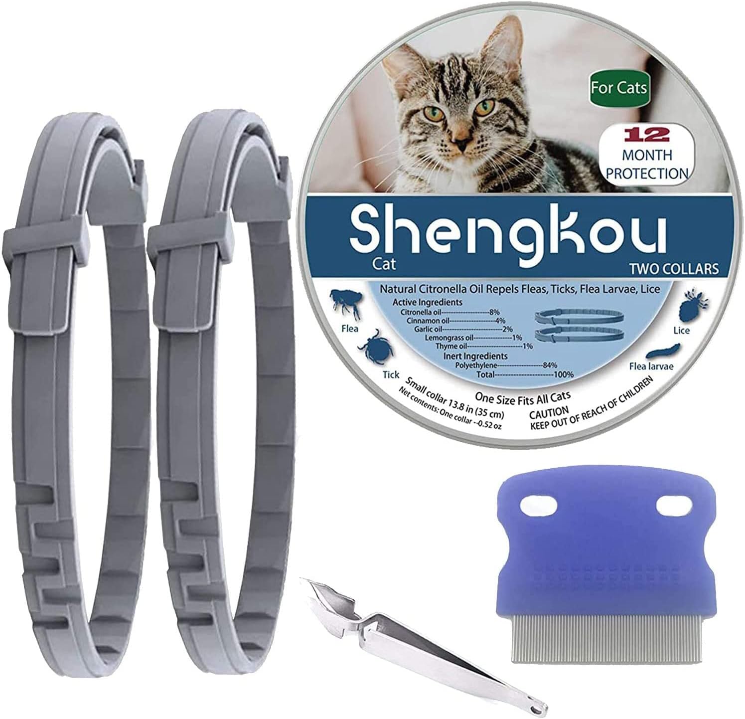 Cheapest 🛒 Flea and Tick Collar for Cat, Made with Natural Plant Based Essential Oil, Safe and Effective Repels Fleas and Ticks, Waterproof, 12 Months Protection, 13.8 in (2 Packs) Best Cyber Deals 🔥 Flea and Tick Collar for Cat, Made with Natural Plant Based Essential Oil, Safe and Effective Repels Fleas and Ticks, Waterproof, 12 Months Protection, 13.8 in (2 Packs)