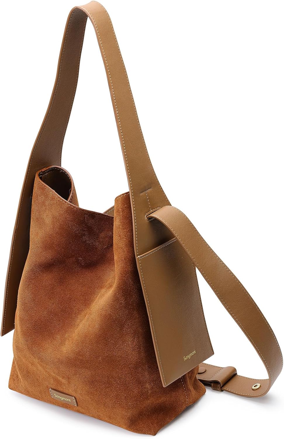 songmont ブラウン スエード ショルダーバッグ Women's Suede Bags – Songmont