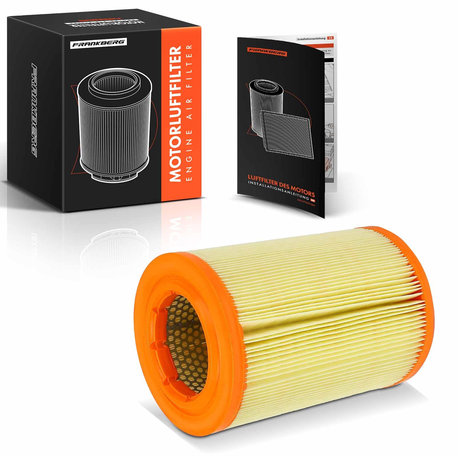 Frankberg Engine Air Filter Compatible with Transporter IV Box 70A 70H 7DA 7DH 2.0L 2.5L 1990-1995 California T4 Camper 70J 7DJ 7DK 1.9L 1994-1995 Replace# 044129620