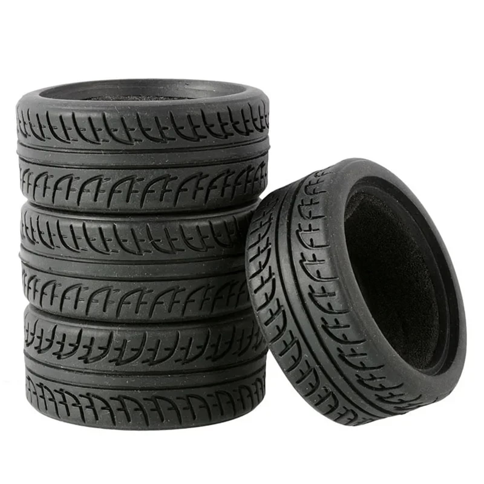 Per Racing 1/10 1/12 1/14 1/16 Pneumatici 4 Pezzi Pianale Sportivo Modello Camper Accessorio Assemblare Sostituire Parti Aggiornamento Riparazione Parts