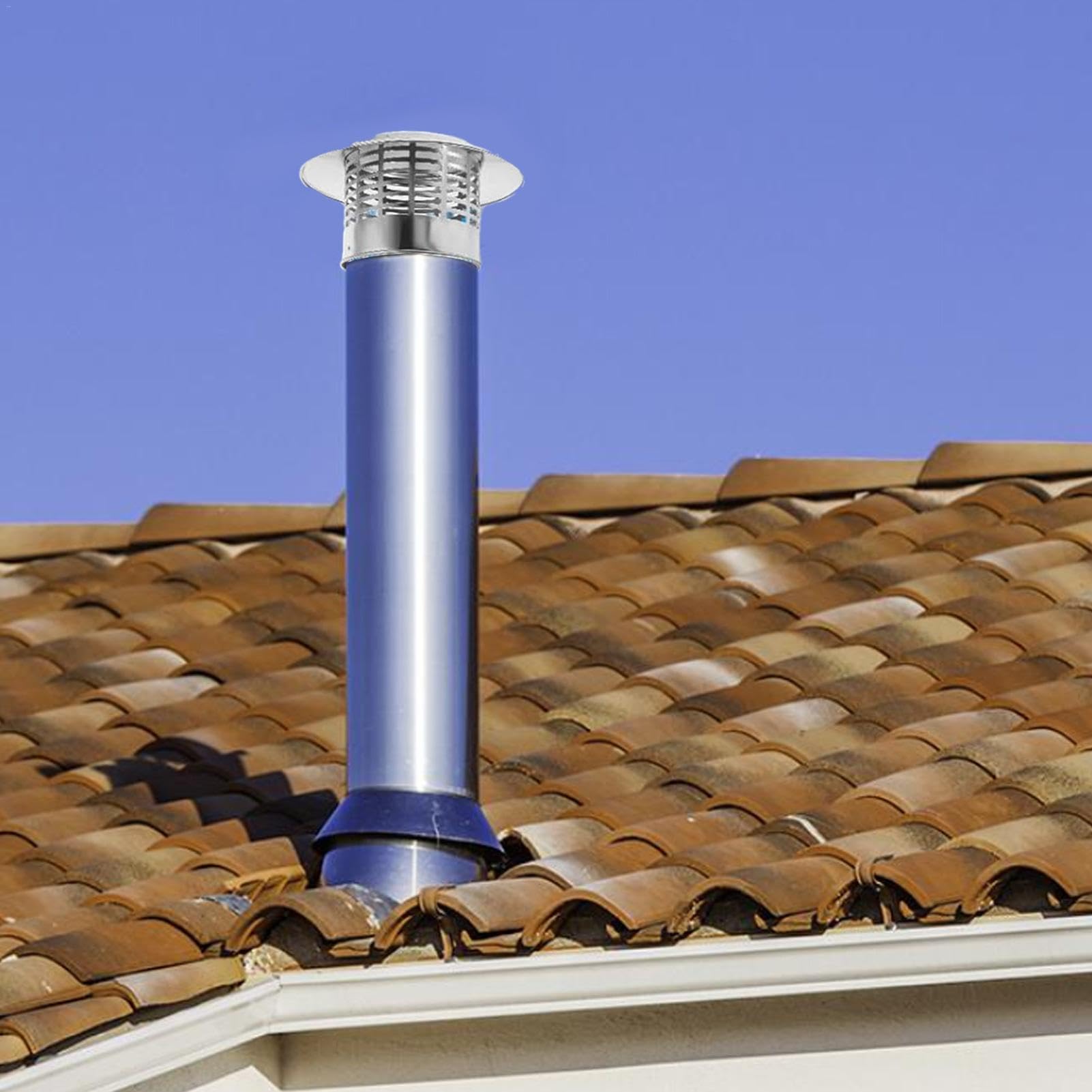 Comignoli - Cappucci Antipioggia Tetto Rotondo, Mobili Da Soffitto Per Una Migliore Ventilazione | Parti Di Ricambio Del Coperchio Del Condotto Di Scarico 'aria Del Coperchio Dello Sfiato HVAC In