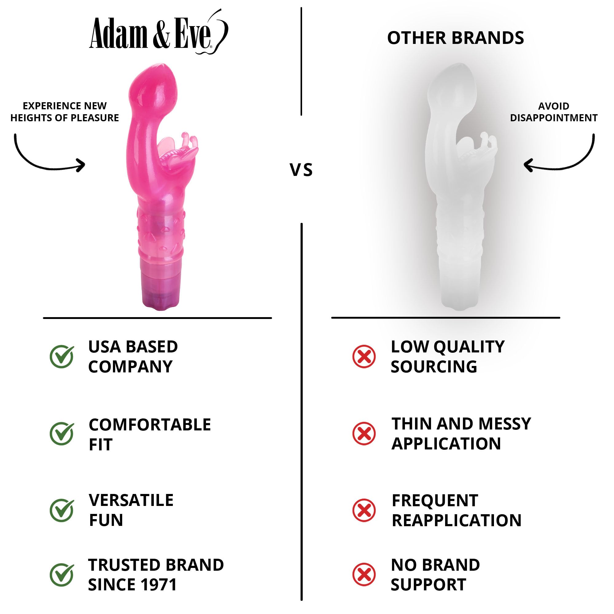 garter belt and socks Adam and Eve Butterfly Kiss Vibrator - Vibrators main image 1