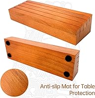 Vista 5 de Soporte para cartas de juego, soporte para cartas de juego para niños o personas mayores, estantes de madera manos libres, bandeja para organizar