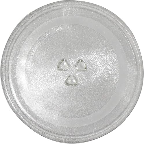 Bandeja de vidrio de repuesto para microondas, 12.5 pulgadas de diámetro, gruesa, resistente al calor, placa de vidrio para microondas, accesorios