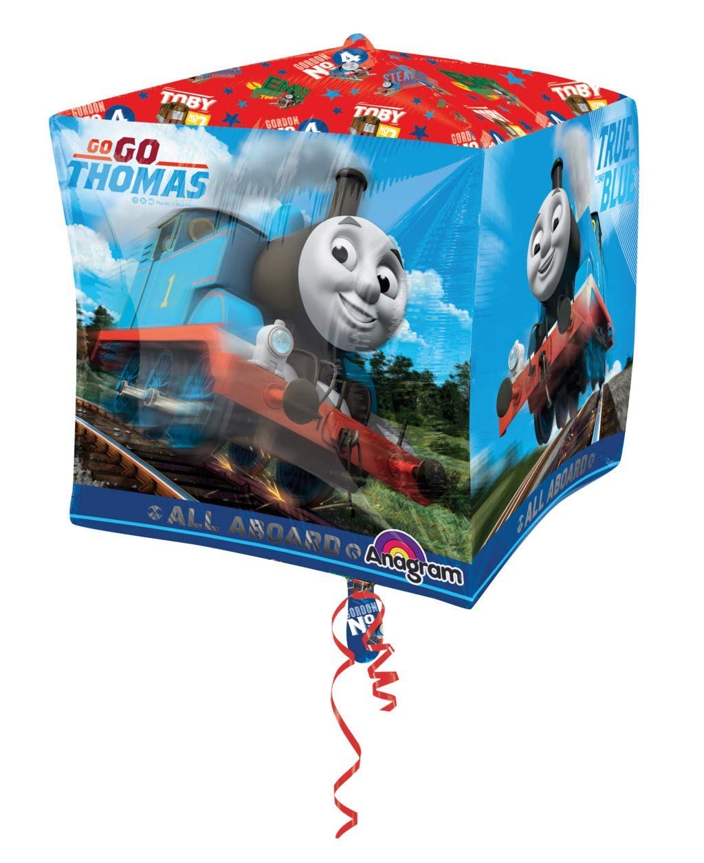 Cube Thomas Foil Balloon Party Decoration - 1 Pc.