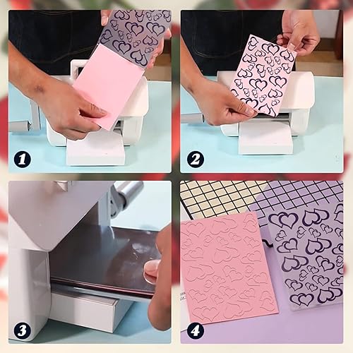Miniatura 3 de Rainmae 8 carpetas de plástico para el día de San Valentín, plantillas de máquina de grabado de rosas, plantillas de papel para hacer tarjetas,