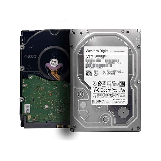 Western Digital 6TB Ultrastar DC HC310 7200 RPM SATA 6.0Gb/s 3.5" Data Center Internal Hard Drive Model 0B36039 (Renewed)