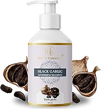 VEDIK ESSENCE Black Garlic Hair Nourishment Shampoo for Healthy hair | Cleanses Scalp and Prevents Dandruff | 100% Herbal,SLS Free, Paraben Free for Men and Women | 400 ml