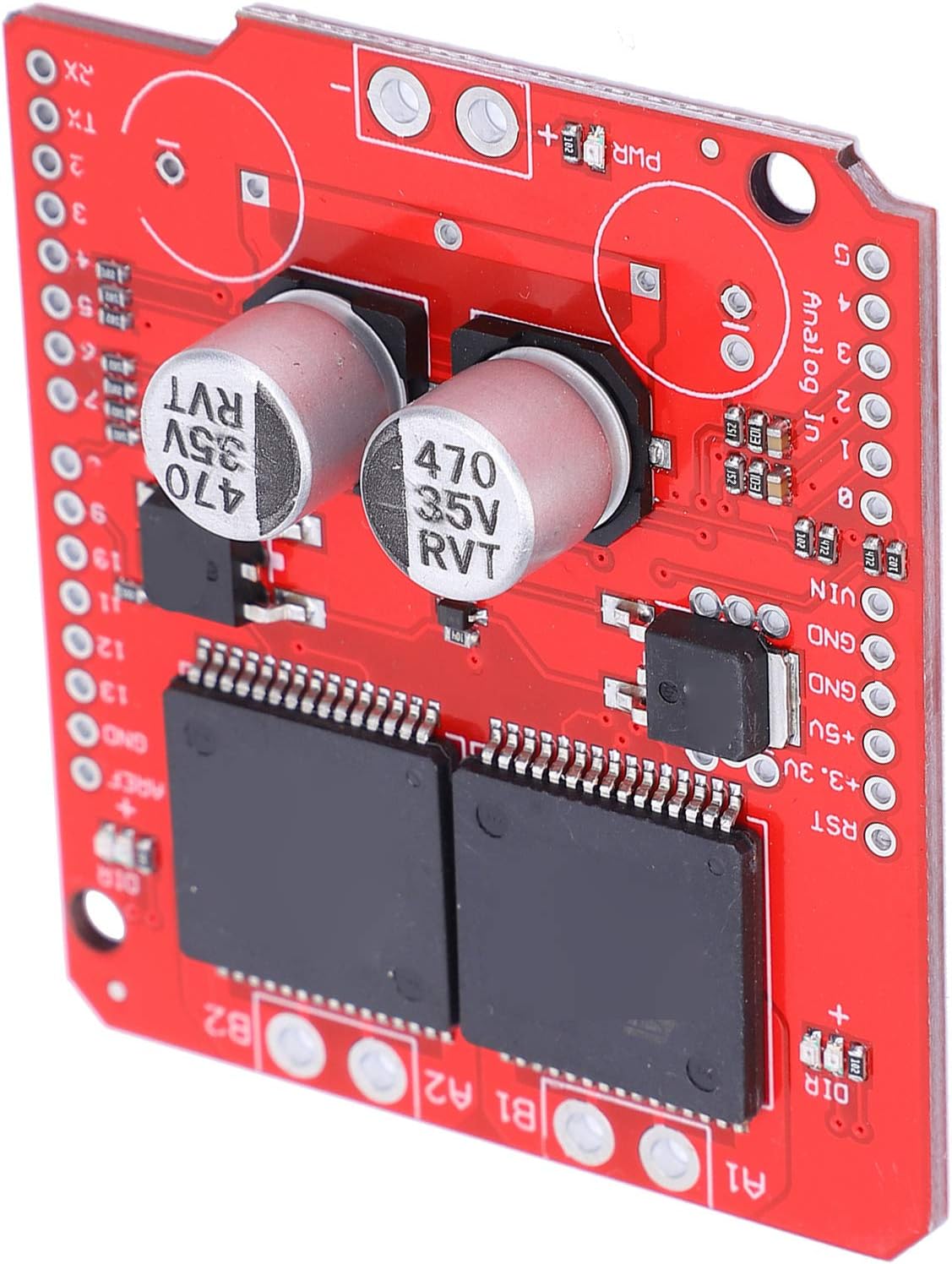 Eujgoov 30A Stepper Motor Driver Module for High Current Motors up to 16V Dual Motor Controller Accessory Robotics Automation Tools 12-16V DC Power Supply