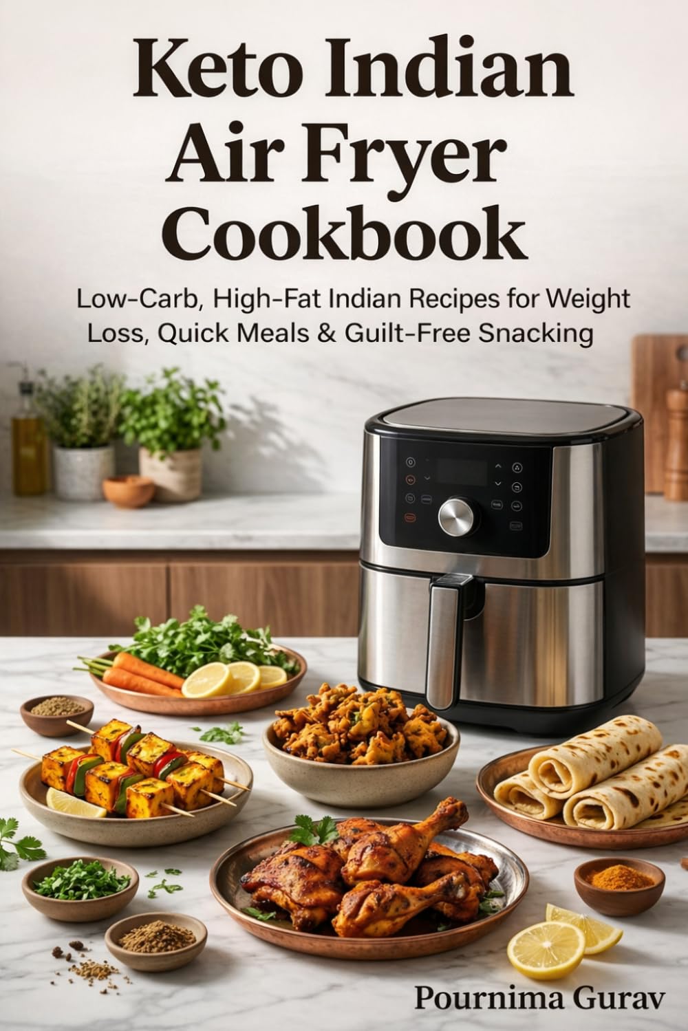 Keto Indian Air Fryer Cookbook: Low-Carb, High-Fat Indian Recipes for Weight Loss, Quick Meals & Guilt-Free Snacking