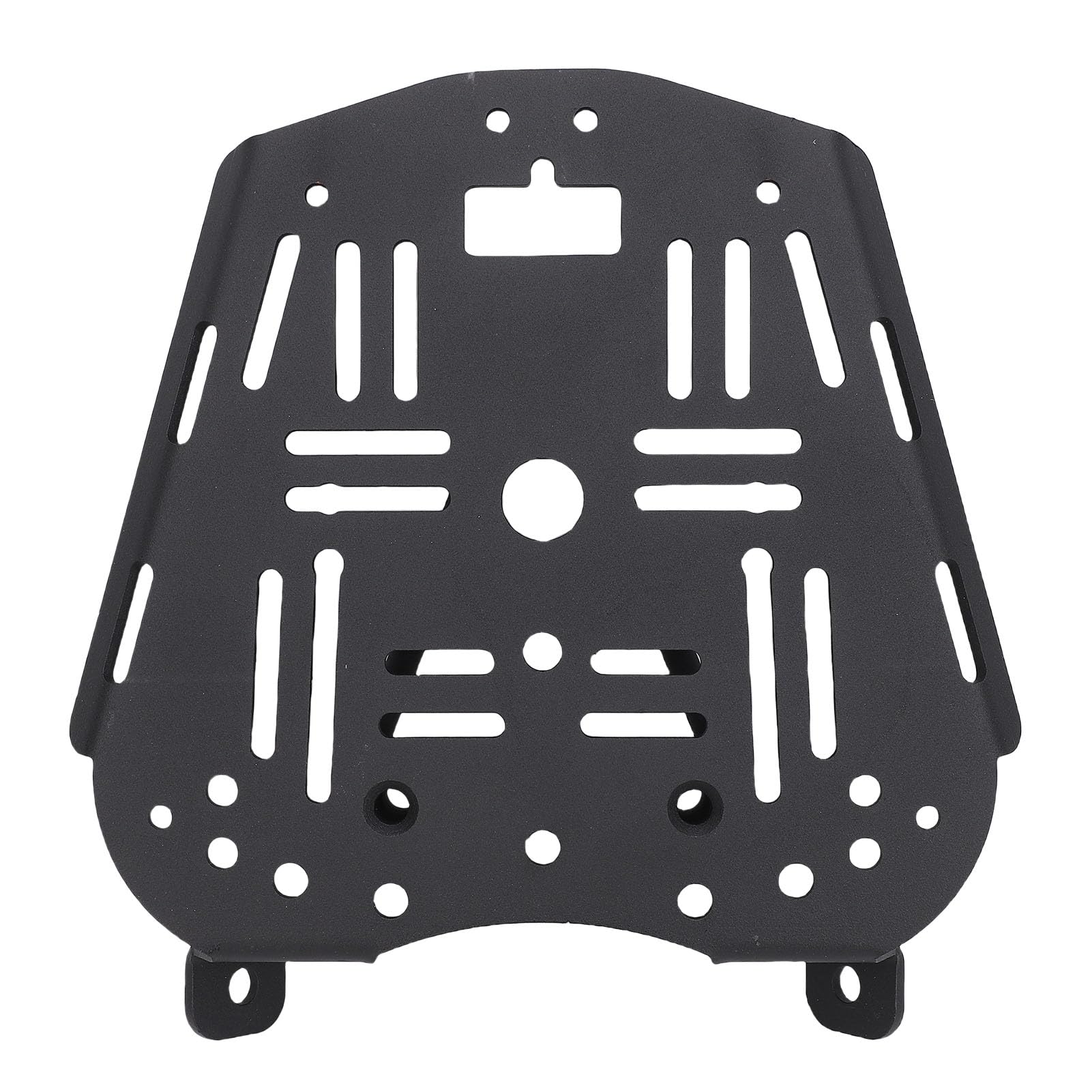 Yinhing Piastra Motociclista in Scatola Top Bastoncinitura della Piastra Bagagli Sostituzione per Zontes 368g 501 G Piastra Staccabile in Acciaio Carbone Piastra con Finitura Nera