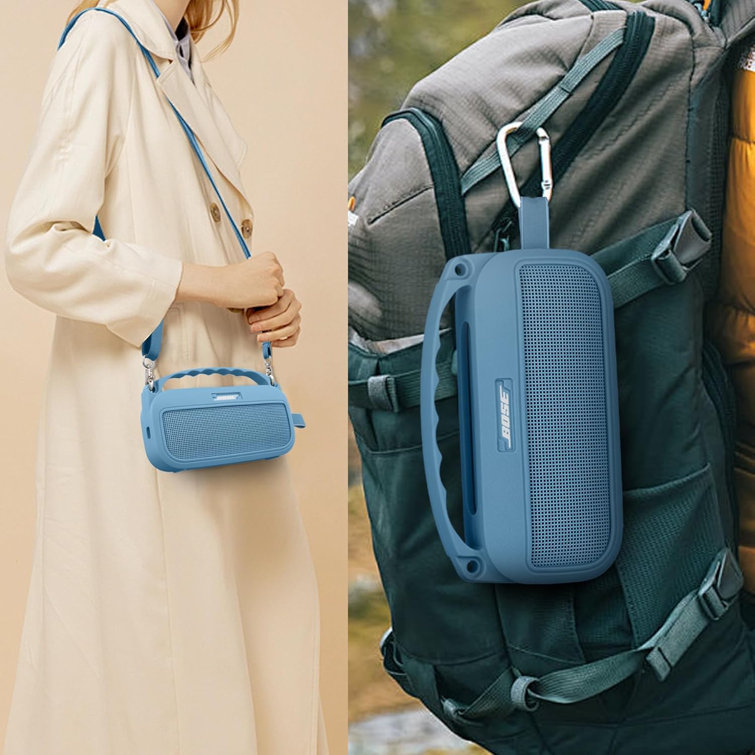 co2CREA Soft Silicone Case Replacement for Bose New SoundLink Flex 2nd Gen Bluetooth Portable Speaker (Silicone Case, Blue Case) - Image 8