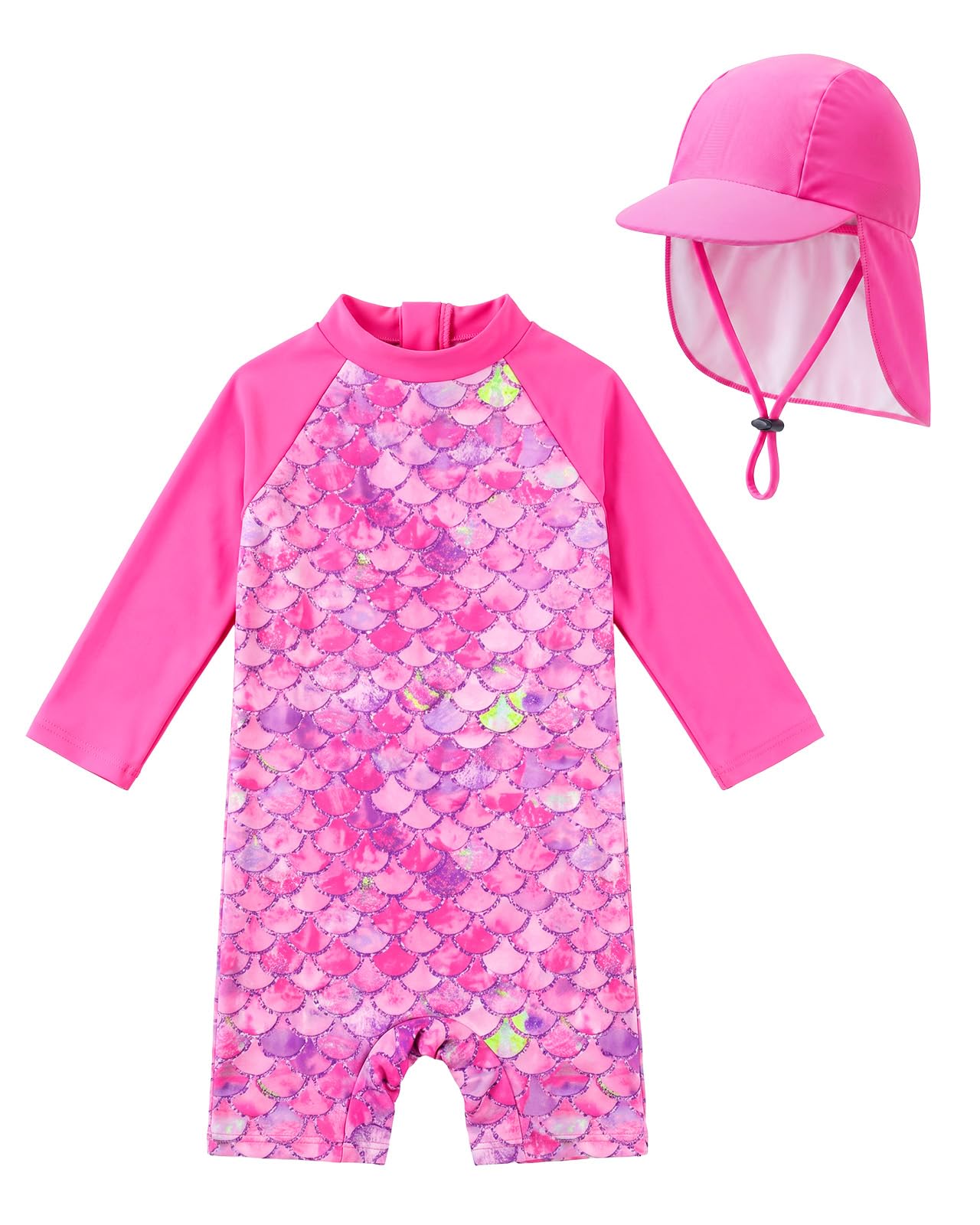 weVSwe Baby UPF 50+ Rash Guard &amp; Adjustable Sun Hat 0-3 Years