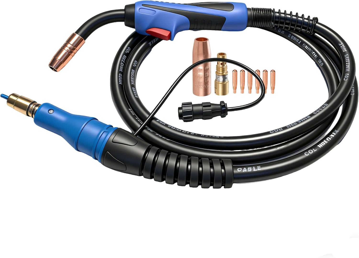 15FT Mig Welding Gun Replacement For Miller MDX-100 Product number is 1770028 1770030, Miller Millermatic 141、142、211 Multimatic 215、220 AccuLock Style Consumables MDX100